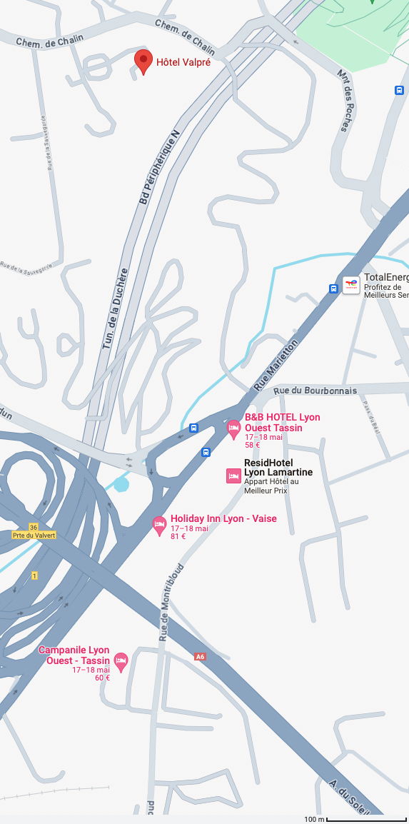 Map of hotels nearby